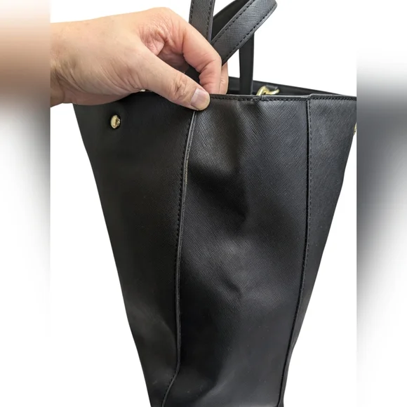 Karl Lagerfeld - Black Shoulder Hand Bag Tote - Picture 3 of 15